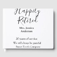 Happy retirement add name years of service retired