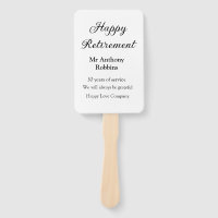 Happy retirement add name years of service retired