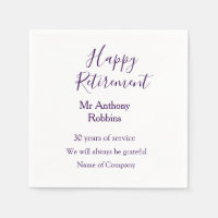 Happy retirement add name years of service retired