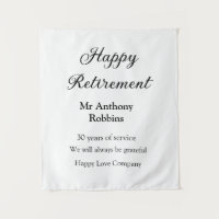 Happy retirement add name years of service retired
