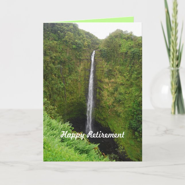 Happy Retirement, Akaka Falls, Hawaii, Card (Front)