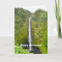 Happy Retirement, Akaka Falls, Hawaii, Card
