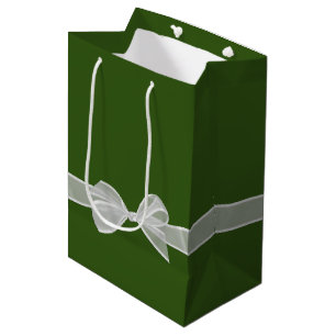 Happy Retirement Bow On Green Medium Gift Bag