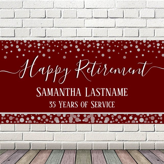 Happy Retirement Budget Confetti Banner (Creator Uploaded)