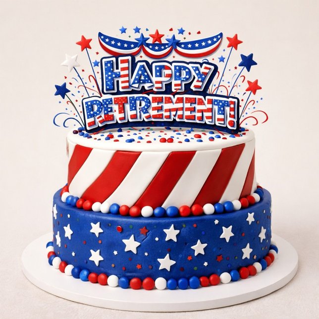 Happy Retirement Cake  Coffee Mug ("Retirement Cake Celebration")
