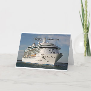 Happy retirement: cruise ship 3 card