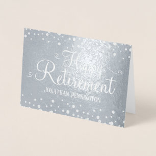 Happy Retirement Custom Foil Card