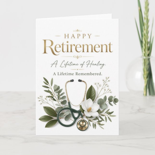 Happy Retirement Doctor Card (Front)