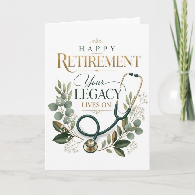 Happy Retirement Doctor Card (Front)