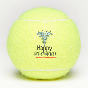 Happy Retirement for doctor medical staff hospital Tennis Balls