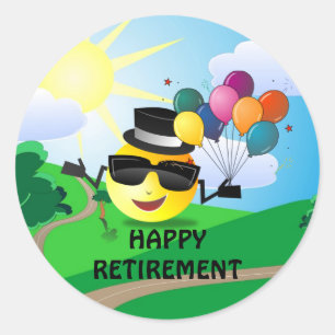 Happy Retirement from Cool Classic Round Sticker