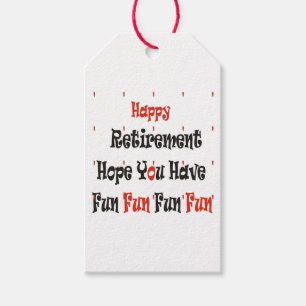 Happy Retirement Gift Tags
