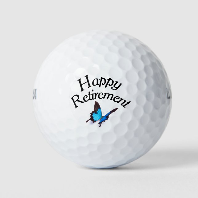 Happy Retirement Golf Balls (Front)