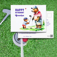 Happy retirement grandpa golf themed