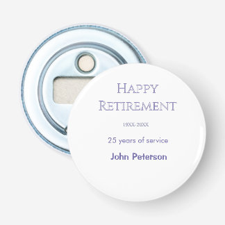 Happy retirement grey name year years of service   bottle opener
