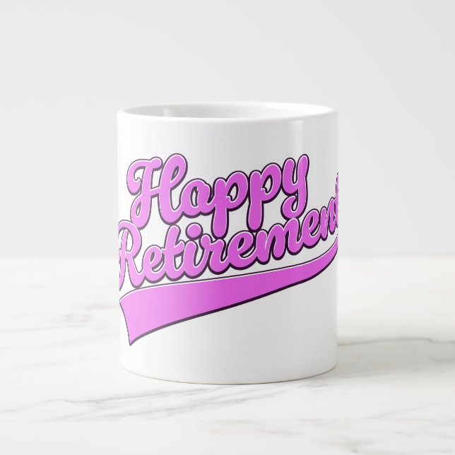 Happy Retirement Large Coffee Mug (Front)