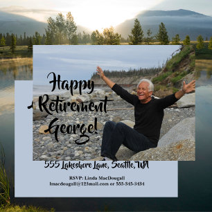 Happy Retirement Party - Photo Invitation