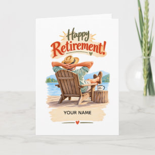 Happy Retirement Personalised Gift Card