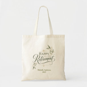 Happy Retirement Personalised Name Tote Bag