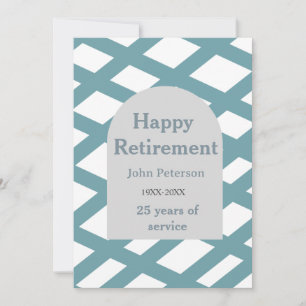 Happy retirement photo blue year years of service  invitation