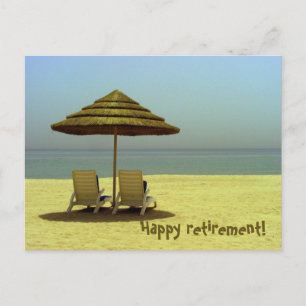 Happy retirement! postcard
