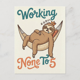 Happy Retirement Postcard - None To 5 Mode Art