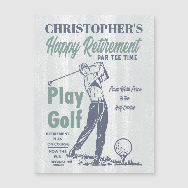 Happy Retirement Retro Golf (Front)