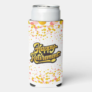 Happy Retirement  Seltzer Can Cooler