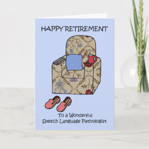 Happy Retirement Speech Language Pathologist Card