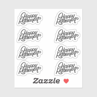 Happy Retirement Stickers