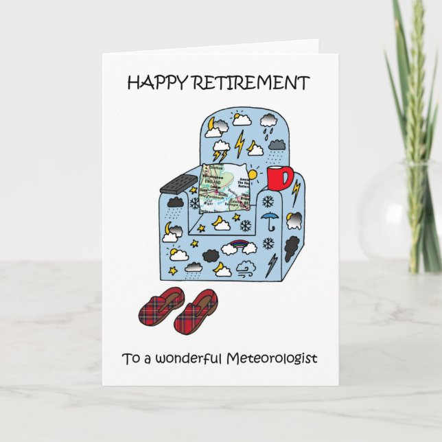 Happy Retirement to Meteorologist Card (Front)