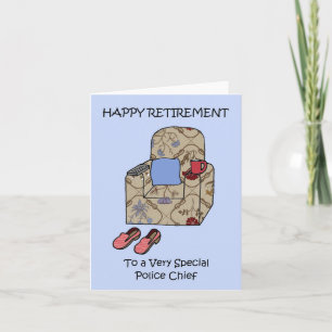 Happy Retirement to Police Chief Card