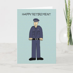 Happy Retirement to Police Officer Card