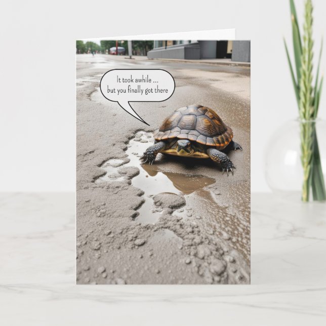 Happy Retirement Turtle Card (Front)