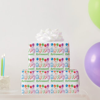 Happy Retirement Wrapping Paper