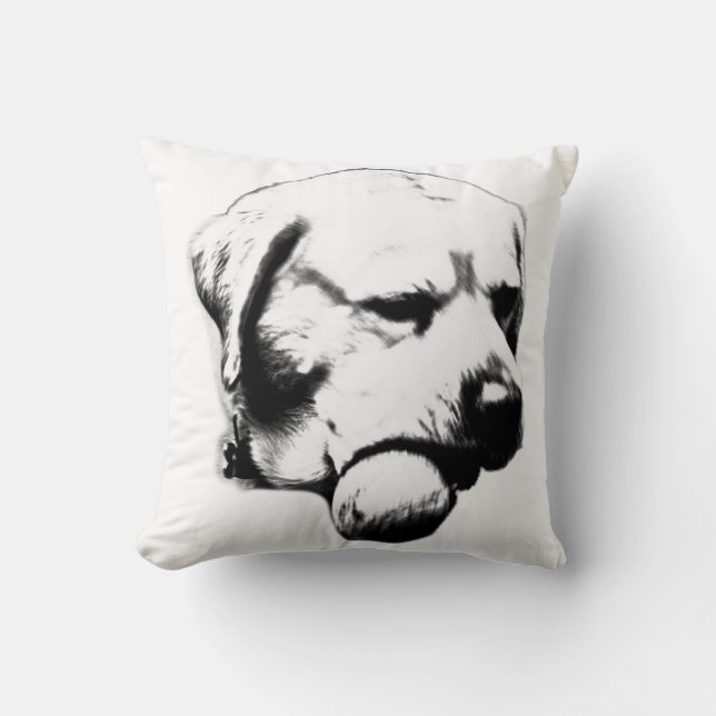 Happy Retriever Moment Cushion (Front)
