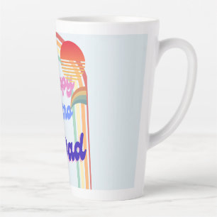 Happy Retro Dad Latte Mug