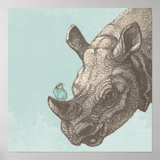 HAPPY RHINO POSTER (Front)