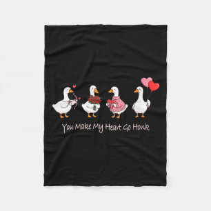 Happy Robot Chicken With Ai For Smart Robots Lover Fleece Blanket