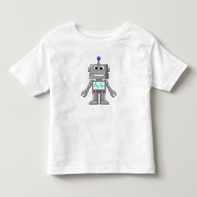 Happy Robot Toddler T-Shirt (Front)