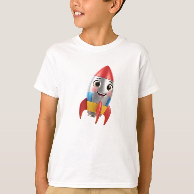Happy Rocket 3D T-Shirt (Front)