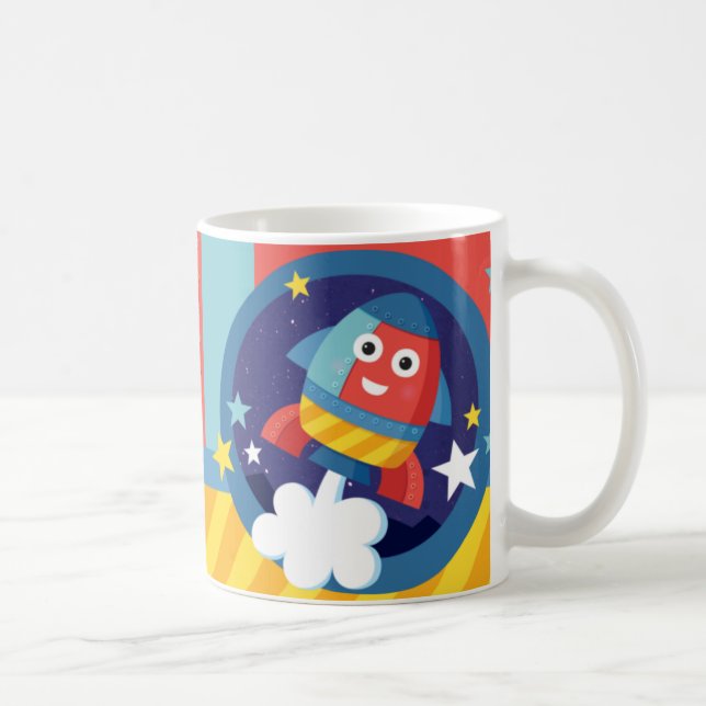 Happy Rocket Coffee Mug (Right)