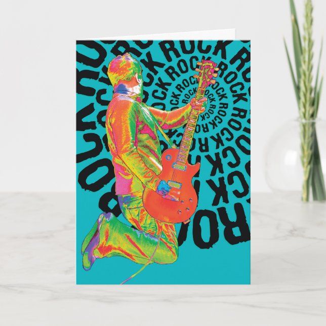 Happy Rockin Birthday! Card (Front)