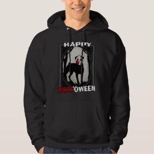 Happy Rottoween Rottweiler In Hockey Mask Hallowe Hoodie