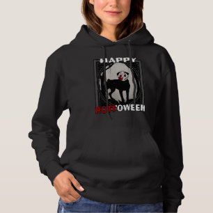 Happy Rottoween Rottweiler In Hockey Mask Hallowe Hoodie