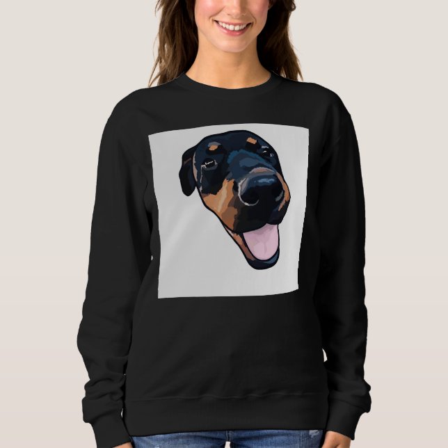 Happy Rottweiler 35 Sweatshirt (Front)