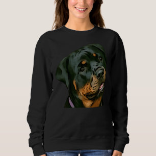 Happy Rottweiler Hat Sweatshirt
