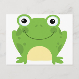 Happy Round Frog Postcard