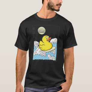 Happy Rubber Duck Japanese Wave Anime Kids Kawaii  T-Shirt