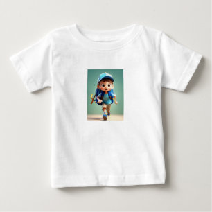 "Happy Runner Kid Tee: Pixar-Style Fun" Baby T-Shirt